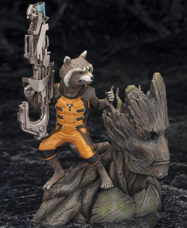 Guardians of the Galaxy Groot and Rocket Raccoon Complete Figure / Стражи Галактики Грут и реактивный енот фигурка 3